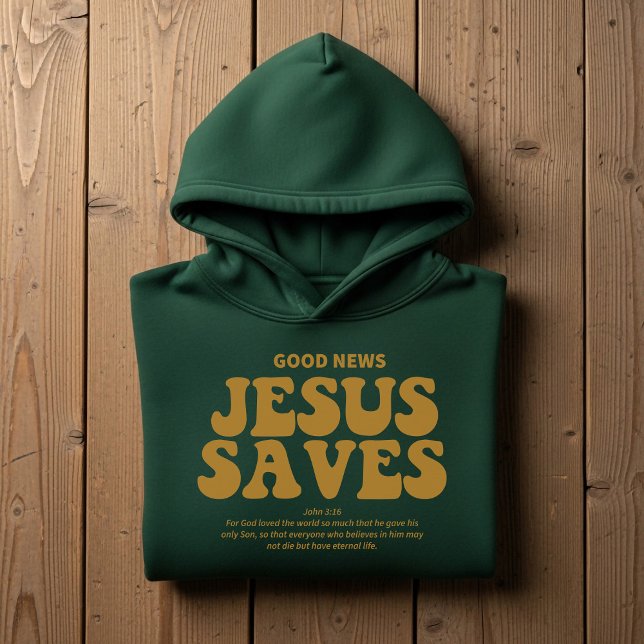 Moletom Jesus Saves, Christian faith (Criador carregado)