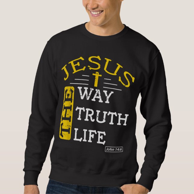 Moletom Jesus, sou a verdade e a vida John 146 (Frente)