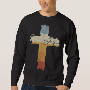 Moletom Jesus Vintage Impressão Faith Cruz Faith Igreja de