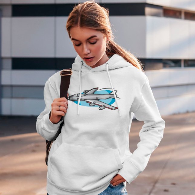 Moletom Jet Plane Womens Hoodie (Criador carregado)