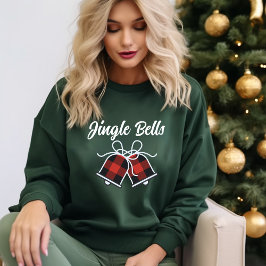 Moletom Jingle Bells & Buffalo Xadrez Natal Bell Modern