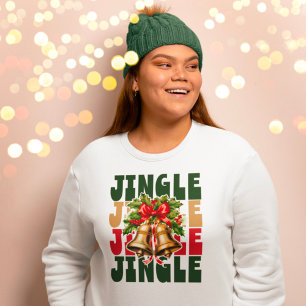 Moletom Jingle Jingle Vintage Dourados Bells & Holly