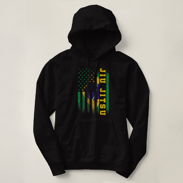 Moletom Jiu Jitsu Brasil Bjj Brasil Bandeira dos Estados U (Frente do Design)