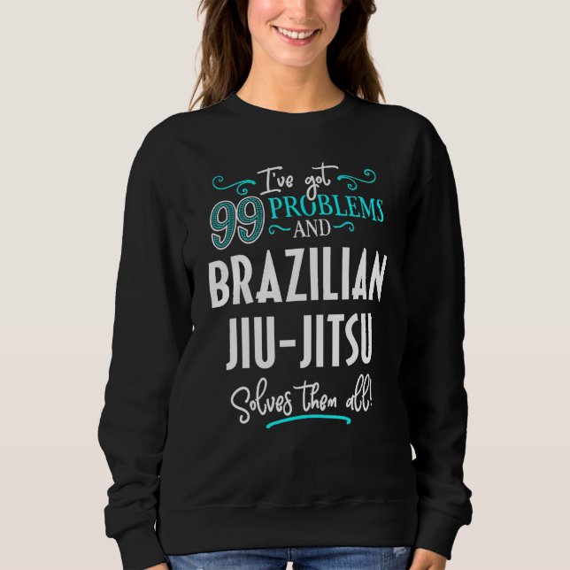 Moletom Jiu Jitsu brasileiro Jiu Jitsu Solves (Frente)