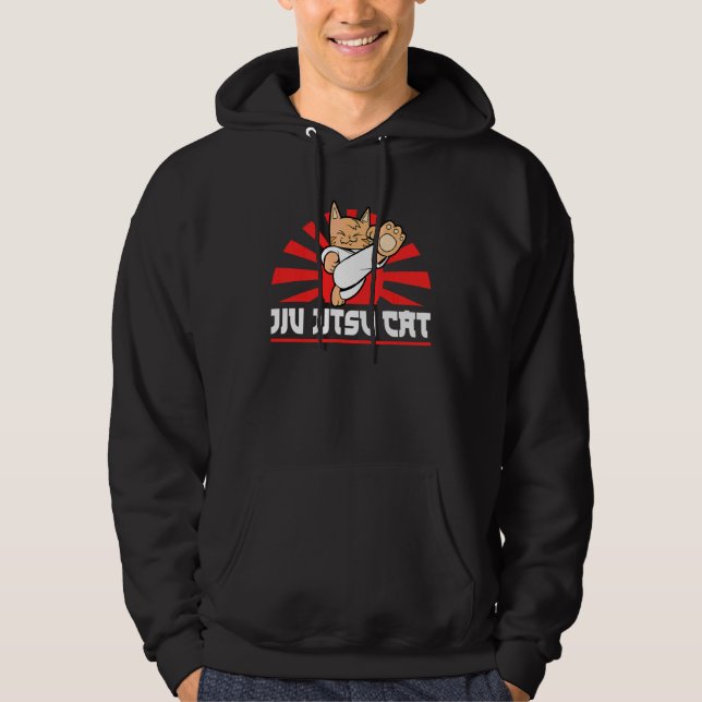 Moletom Jiu Jitsu Mma Bjj Hugger Jiu Jitsu Cat (Frente)