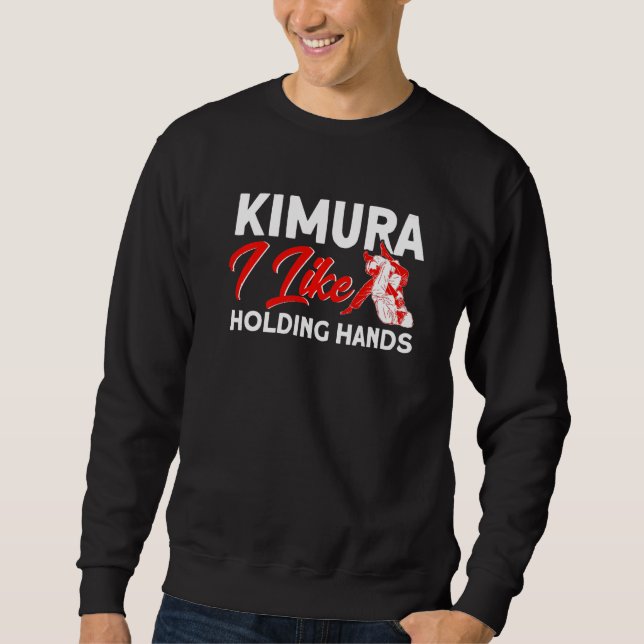 Moletom Jiu Jitsu Vintage Kimura Segurando as Mãos   (Frente)