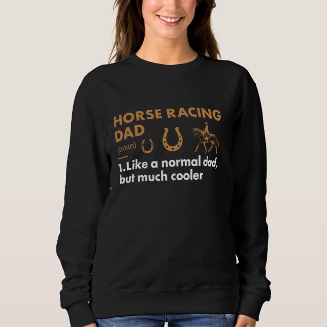 Moletom Jockey Dad Definition Horse Racing (Frente)