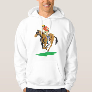 Moletom Jockey de Corrida de Cavalos Galopando