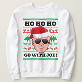 Moletom Joe Biden Ugly Christmas Sweater Vá com Joe