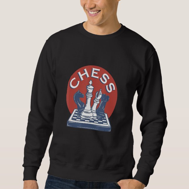 Moletom Jogador Chess Retro Style (Frente)