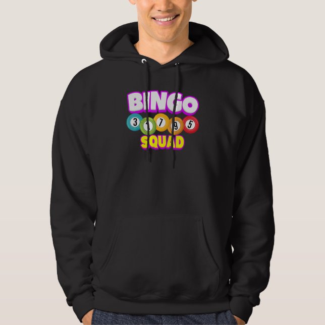 Moletom Jogador da Equipe do Bingo Lucky Bingo Sorte Mulhe (Frente)