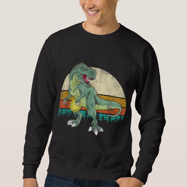Moletom Jogador da Frolf do Dinossauro Presente T Rex Golf (Frente)