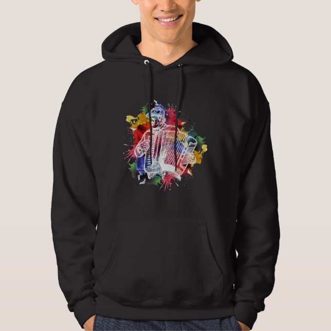 Moletom Jogador de Acordeão T Tee Musical (Frente)