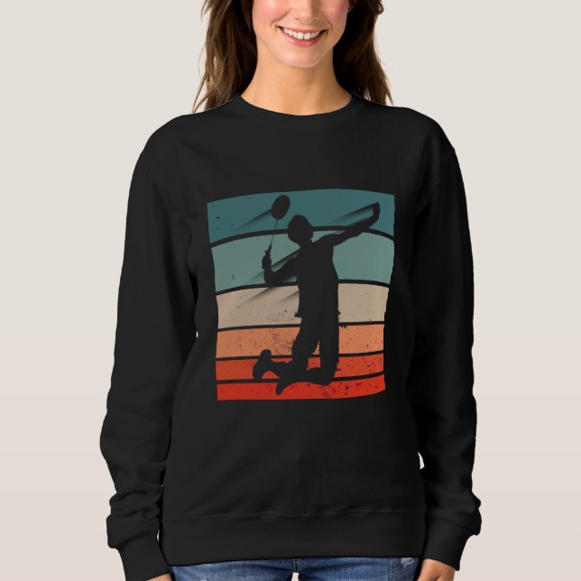 Moletom Jogador de Badminton Salto Esmagar (Frente)