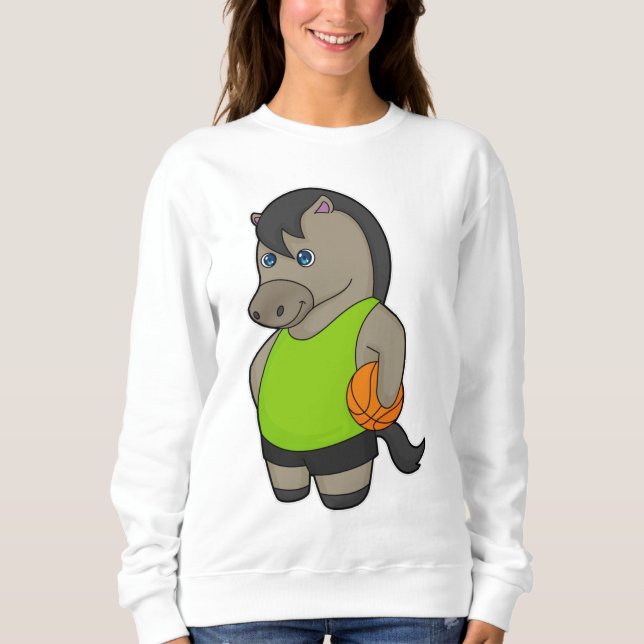 Moletom Jogador de basquete de cavalos (Frente)