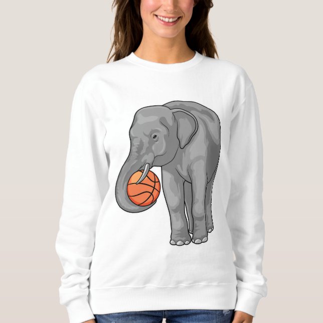 Moletom Jogador de basquete de elefante (Frente)