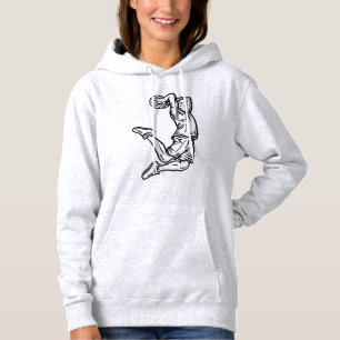 Moletom Jogador de Basquete Fazendo Design Escuro de Slam