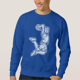 Moletom Jogador de Basquete Fazendo Design Luz de Slam Dun