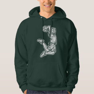 Moletom Jogador de Basquete Fazendo Design Luz de Slam Dun