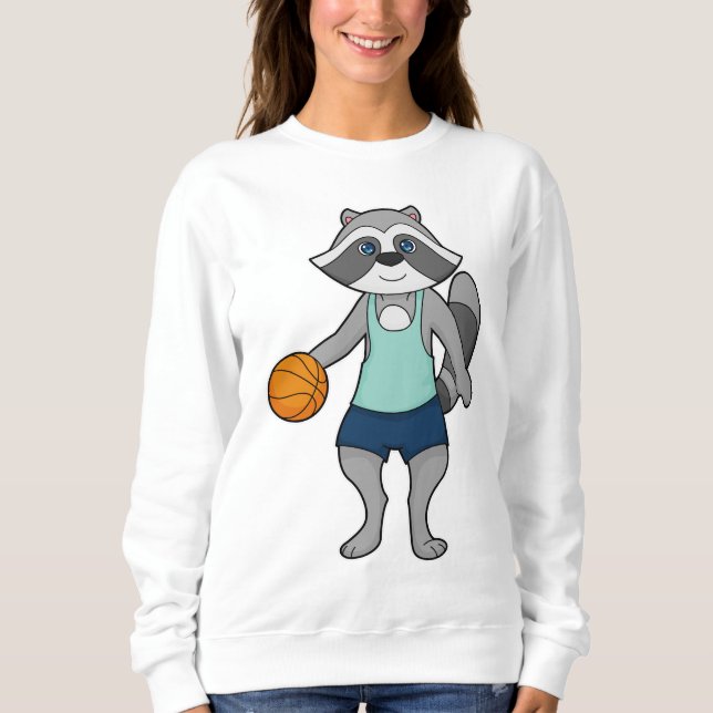 Moletom Jogador de basquete Racoon (Frente)