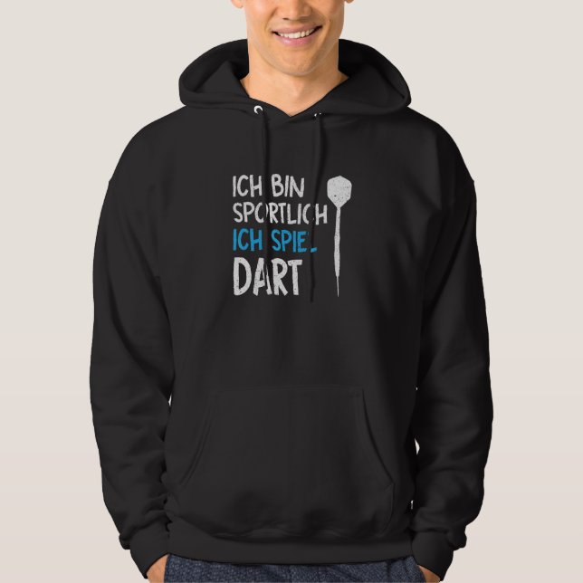 Moletom Jogador De Dart Do Espiel De Espiel De Caixa Ich S (Frente)