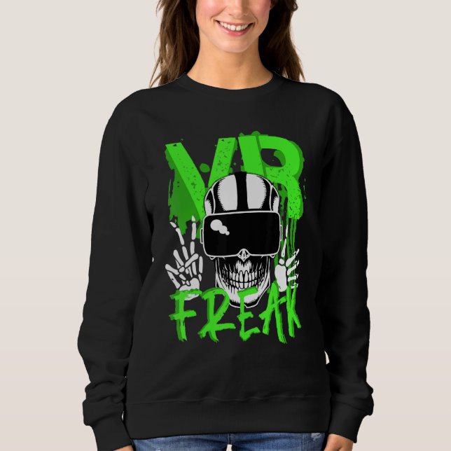 Moletom Jogador de Fretes de Realidade Virtual do Vr Playe (Frente)