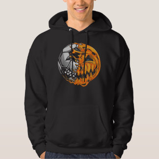 Moletom Jogador de futebol Halloween Pumpkin Skeleton Hall
