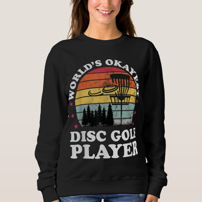Moletom Jogador de golfe de Disco mais divertido, Frisbee  (Frente)