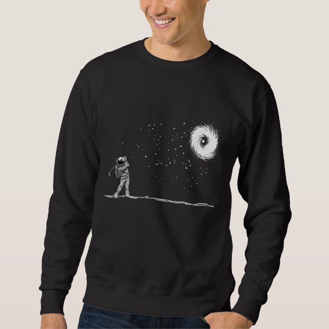 Moletom Jogador de Golfe do Espaço Astronauta - Espaço da  (Frente)