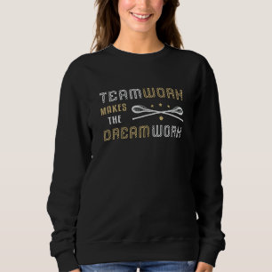 Moletom Jogador de Lacrosse Lax Trabalho em equipe Esporti