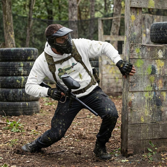 Moletom Jogador de Paintball com Esportes de Ação com Marc (Criador carregado)