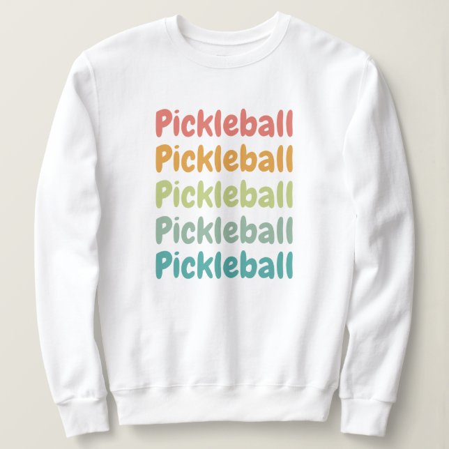 Moletom Jogador de Pickleball Retro Pickleball  (Frente do Design)
