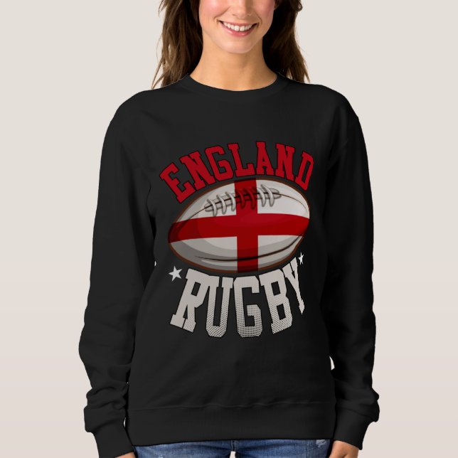 Moletom Jogador de Rugby da Inglaterra Fã Inglês (Frente)