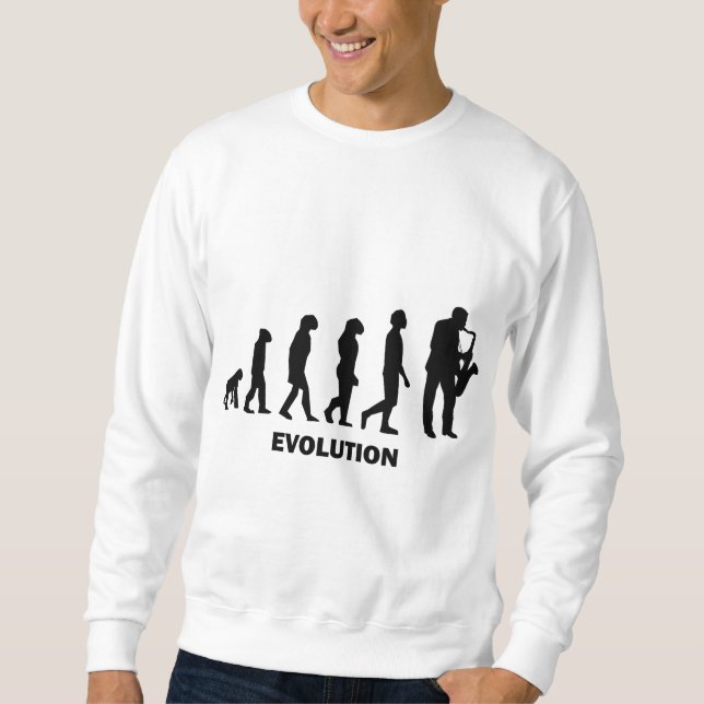 Moletom jogador de saxofone engraçado (Frente)