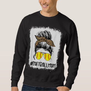 Moletom Jogador de Softball Sangrento Mãe Vida Leopardo Me