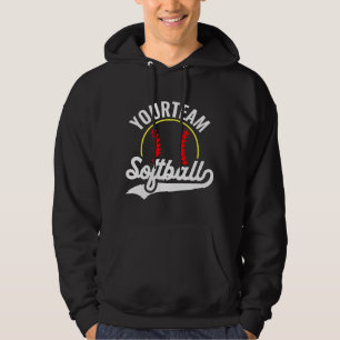 Moletom Jogador de Time de Softbol ADICIONAR NOME Liga Per