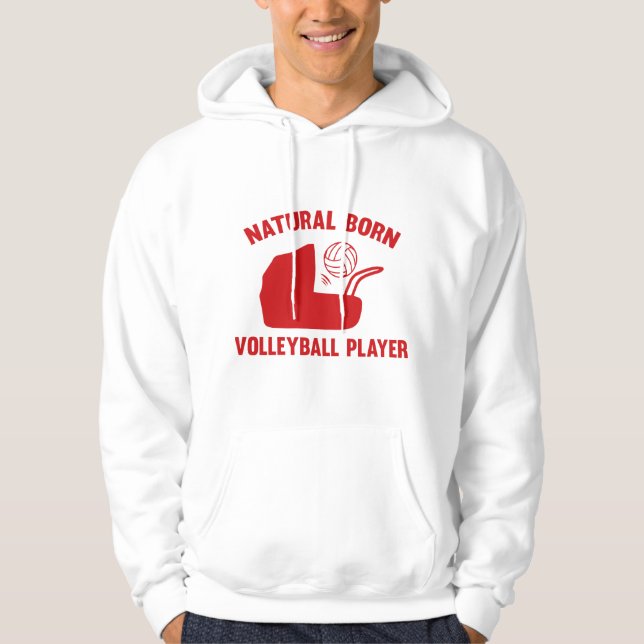 Moletom Jogador de Voleibol de Nascer Natural (Frente)