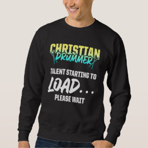 Moletom Jogador do Tambor do Culto da Igreja Drummer Crist