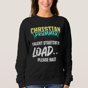 Moletom Jogador do Tambor do Culto da Igreja Drummer Crist
