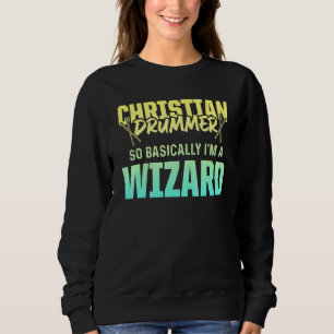 Moletom Jogador do Tambor do Culto da Igreja Drummer Crist