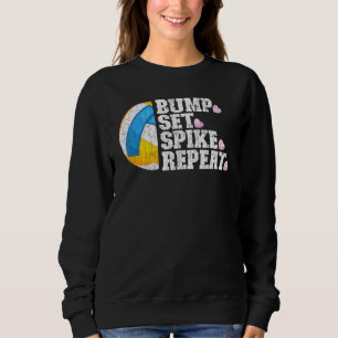 Moletom Jogador Gráfico de Voleibol Repetitivo Repeticioná