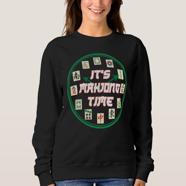 Moletom Jogador Mahjong Chinês Ou Mahjong (Frente)