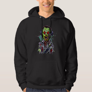 Moletom Jogador Zombie Jogando Jogo de Vídeo Halloween Hor