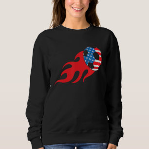 Moletom Jogadora De Futebol Dos Eua, American Flag Girls B