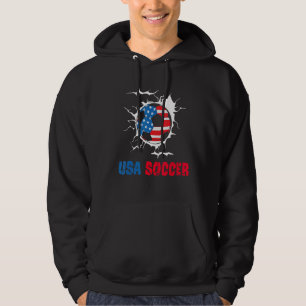 Moletom Jogadora De Futebol Dos Eua, American Flag Girls B