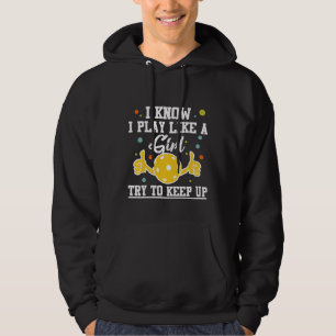 Moletom Jogadora de Pickleball Jogadora Esportiva Humor