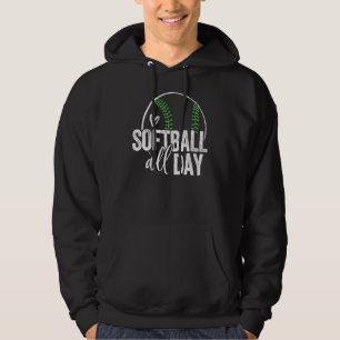 Moletom Jogadora de Softball Jovens Mulheres Adolescentes