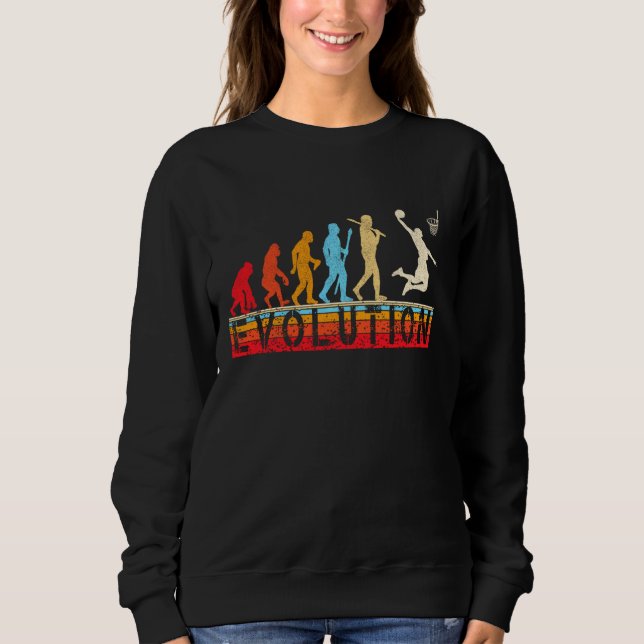 Moletom Jogadores de basquete de Evolução Retroativa Jogad (Frente)