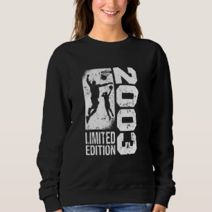 Moletom Jogadores de basquete Vintage nascer 2003 Birthday