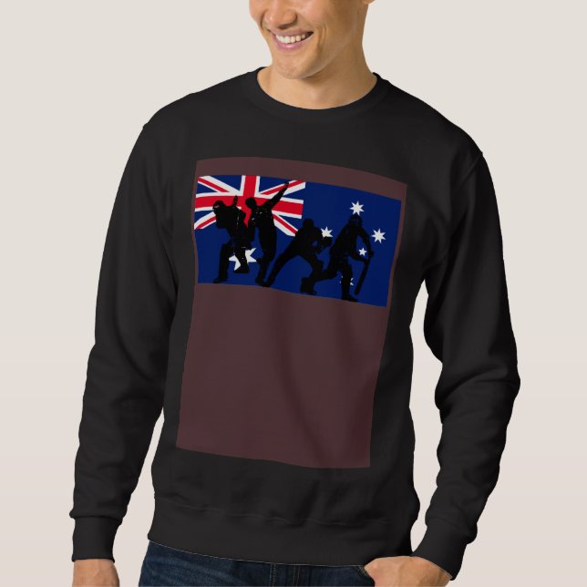 Moletom Jogadores de Críquete da Austrália Bandeira Austra (Frente)